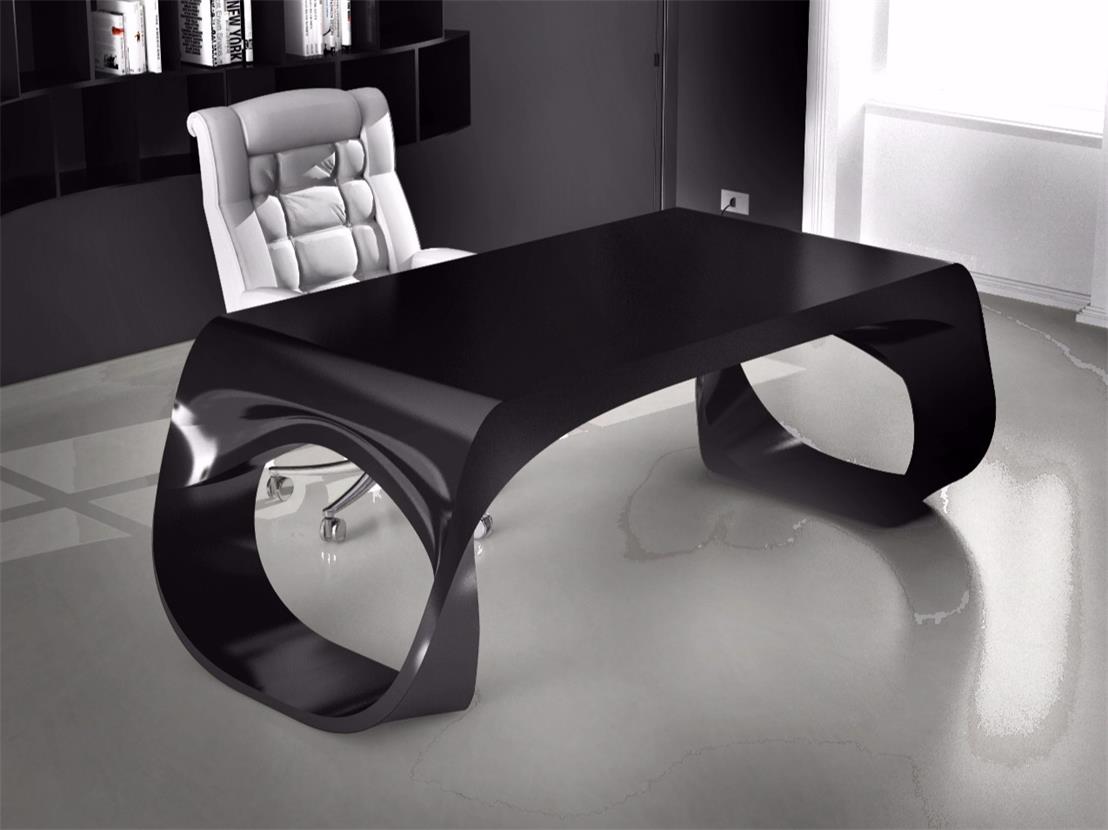 Black unique design office manager desk for sale