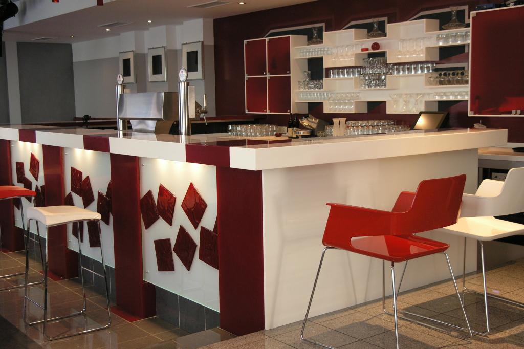 corian stone bar counter