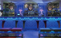 5 star hotel bar counter with elegant pattern