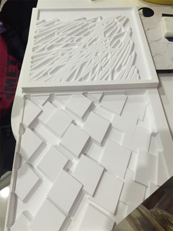 3/4'' thickness corian solid surface 3D grave