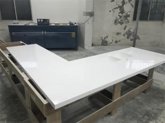 Glacier White Corian countertops solid surface with sink