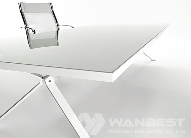 White office desk