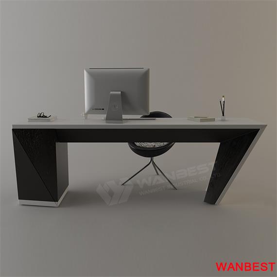 Popular  artificial stone manager Office Table for sales desk furniture