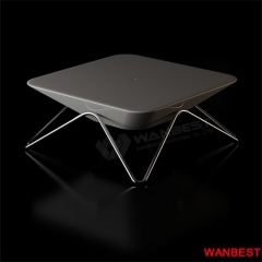 New products dining room high gloss white 4 seats table