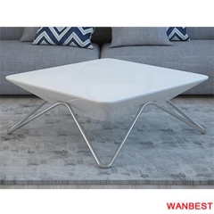 New products dining room high gloss white 4 seats table