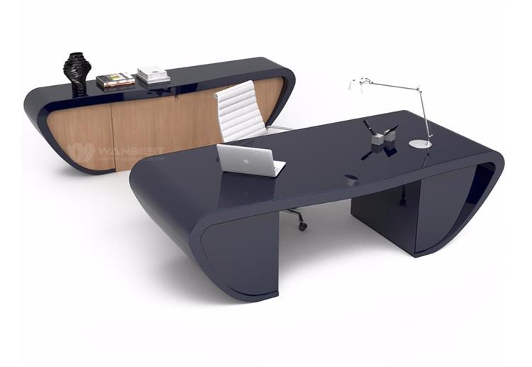 A set grey office desk 