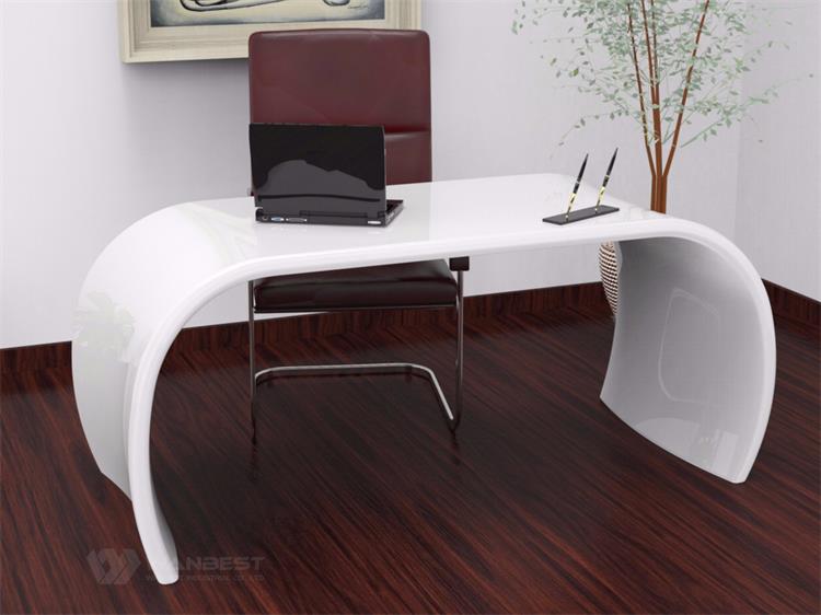 White office desk 