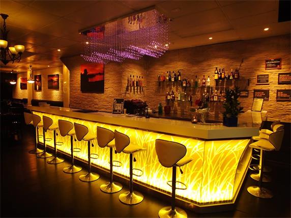 illuminate Led Lighting Luxury Wine cocktail Bar Counter