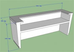 Famous Restaurant Lunch Bar Counter Design