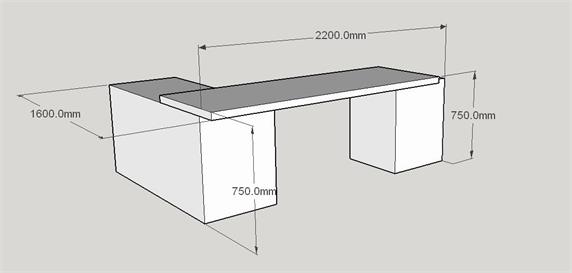 Discount Executive L Shaped Office Desk Furniture for sale