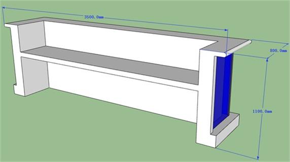 Blue Led Lighting Bar Counter Strong Glass To Protect