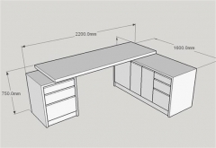 Discount Executive L Shaped Office Desk Furniture for sale