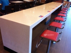 Fast Food Chain Restaurant Counter Solid Surface Material