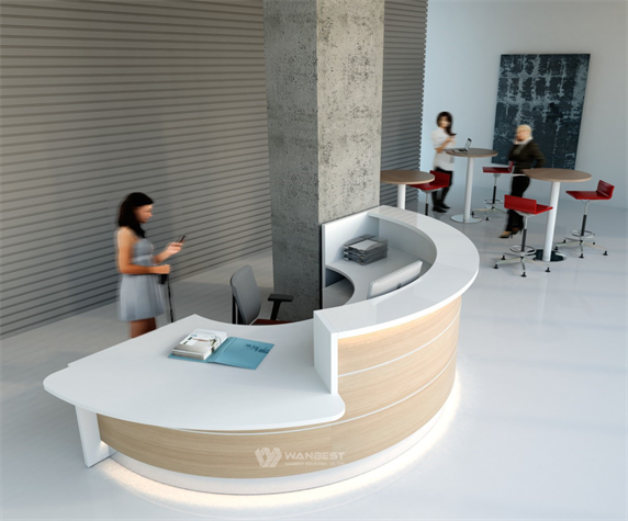 Semicircle Reception Counter Best Material for good sale