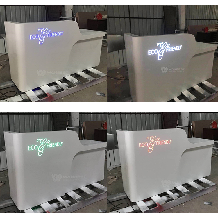 Reception desk with LED 