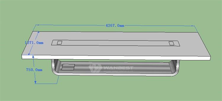 Conference table 3D drawing 