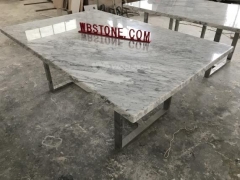 Marble counter top stainless steel legs meeting room table