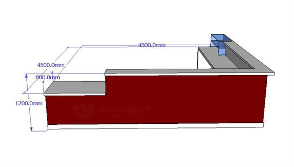 Tailored Size Artificial Stone Bar Counter Manufacturer