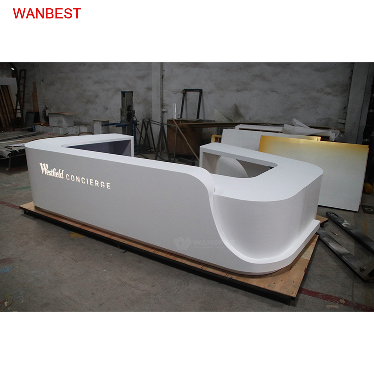 Reception desk with LOGO 