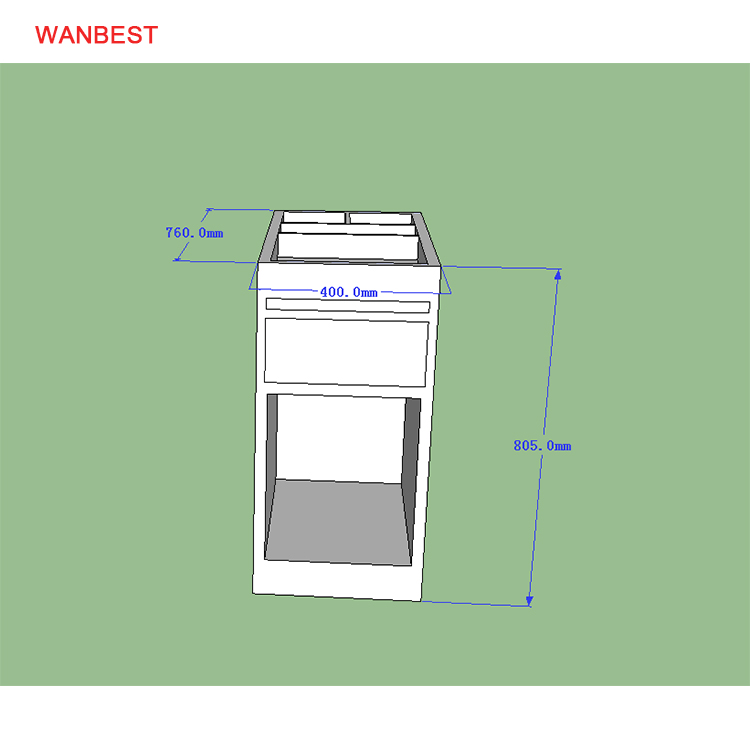 3D drawing white counter 