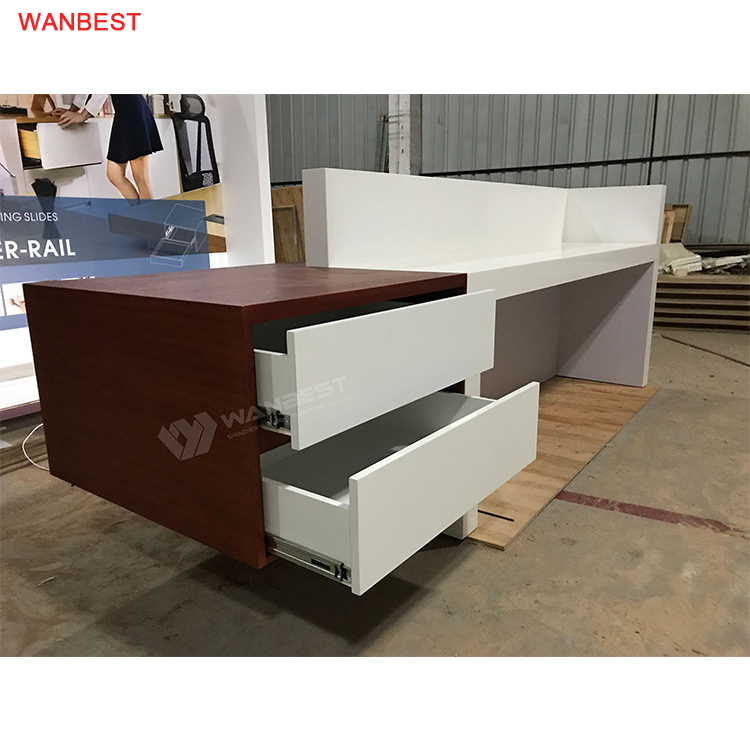 Reception desk with 2 big drawers 