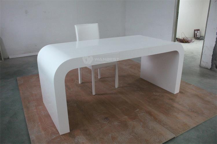 Artificial stone office desk with chair 
