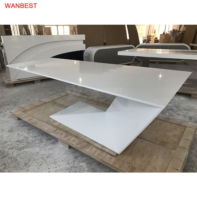 High quality solid surface luxury office desk 