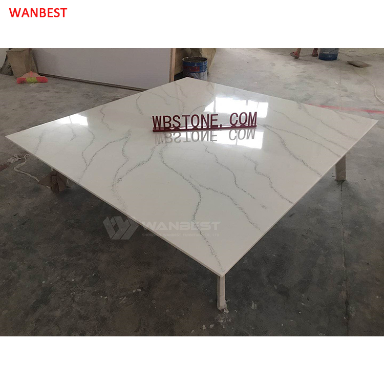 Acrylic Solid Surface Stainless Steel Coffee Table -Malaysia