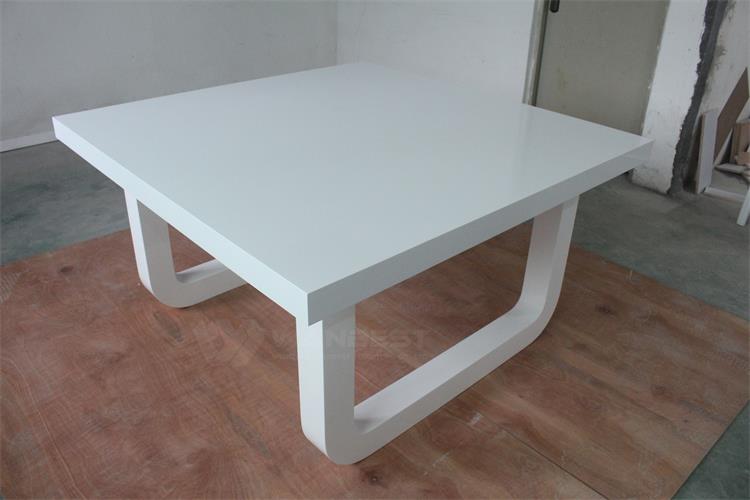 Solid surface durable dining table 
