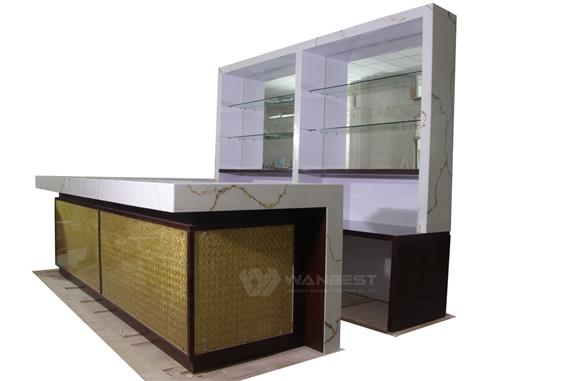 Hight Quality Acrylic Solid Surface Translucent Stone Large Restaurant Pub Counter