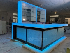 Hight Quality Acrylic Solid Surface Translucent Stone Large Restaurant Pub Counter