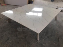 Acrylic Solid Surface Stainless Steel Coffee Table -Malaysia