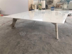 Acrylic Solid Surface Stainless Steel Coffee Table -Malaysia