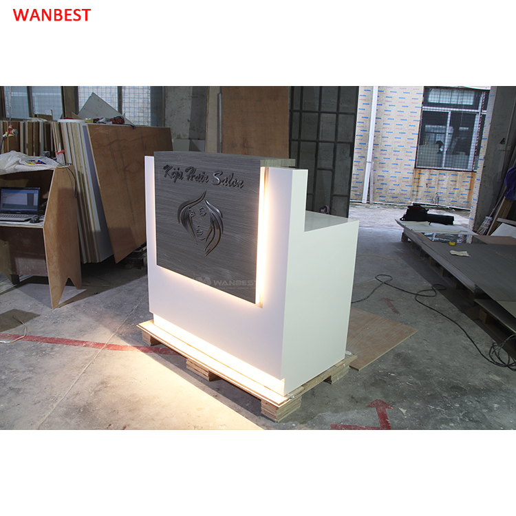 Reception desk with LED light 