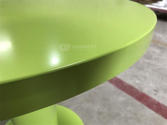 Green acrylic solid surface high quality modern dining table