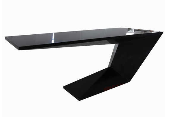 Z shape elegant design high gloss CEO office desk