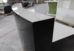 black stone lighting reception desk set with cabinet