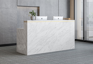 marble reception desk