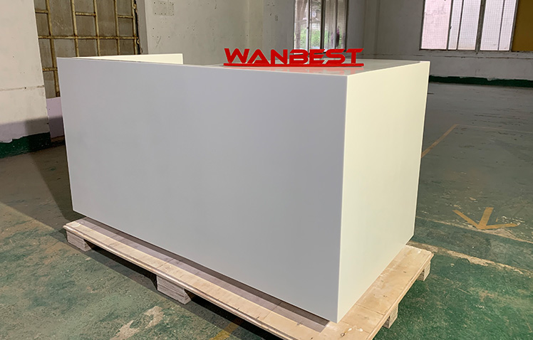 Acrylic Solid Surface Matte Modern Reception Desk