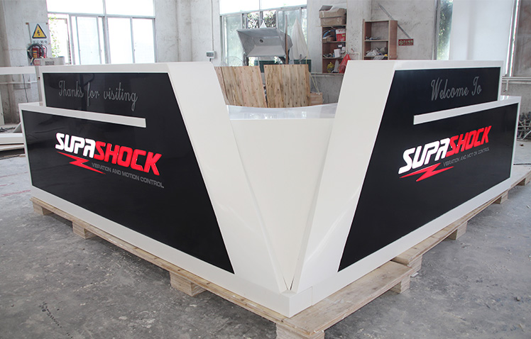 Office furniture artificial stone material reception desk