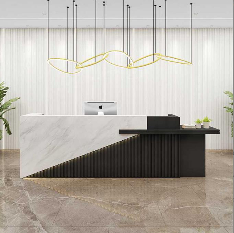 marble reception desk