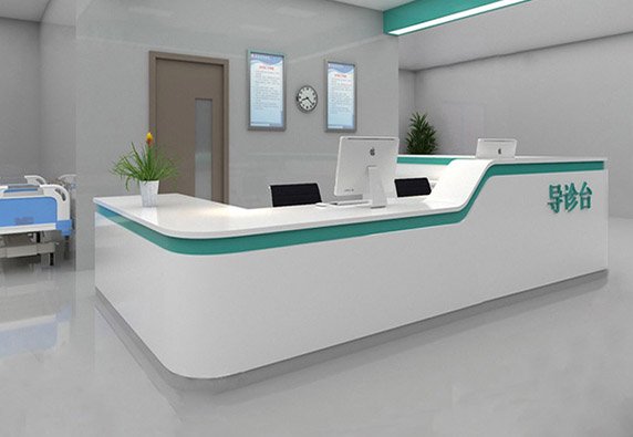 Solid Surface hospital minimalist consultation desk