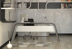 Latest modern executive desk, featuring luxurious office furniture and a simple design