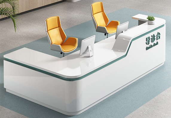 Solid Surface hospital minimalist consultation desk