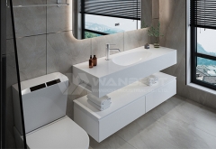 moder solid surface hair hand wash basin sink design