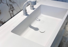 moder white single hand wash basin sink