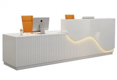 white led salon reception table desk for salon sale