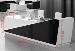 Modern small salon office reception front counter desk