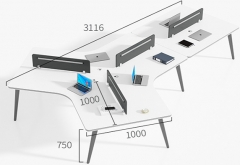 Modern commercial small executive office computer desk