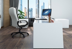 Cheap white business executive with storage office desks